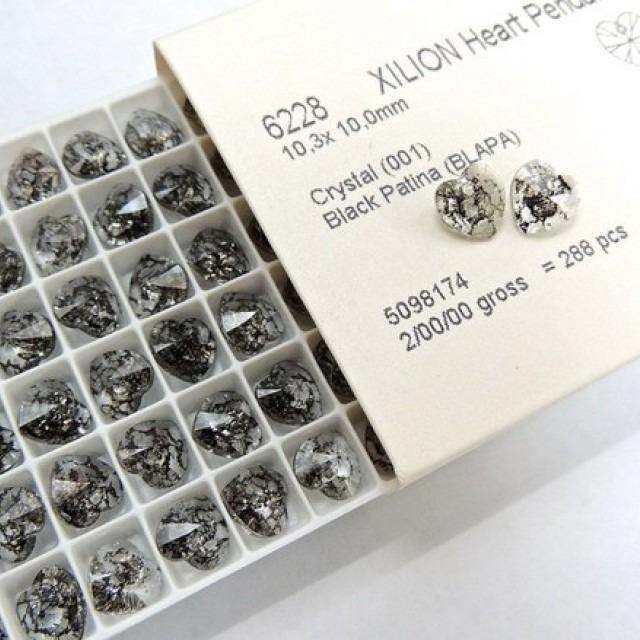 ПОДВЕСКА Swarovski 6228, Cr.Black Patina