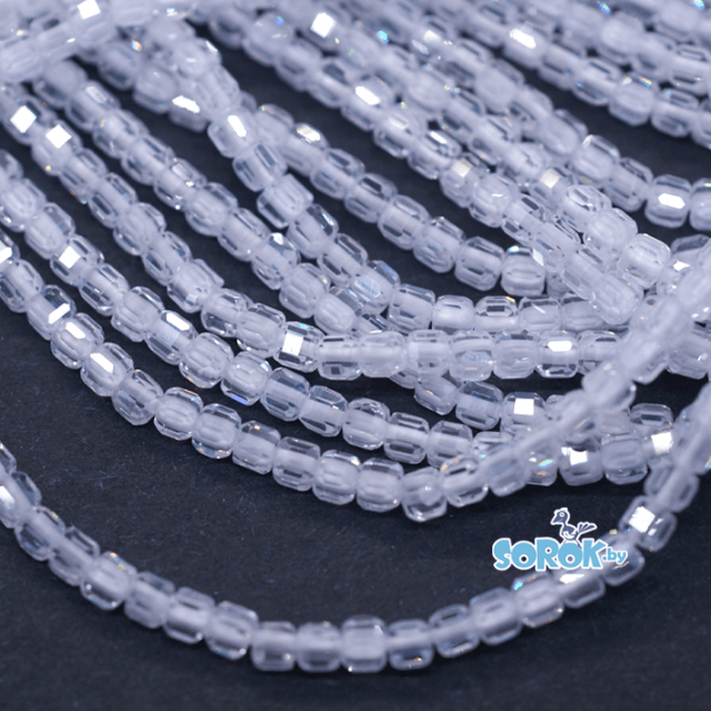 ЦИРКОН куб с ювелирной огр. кат. А, White (2,5х2,5мм)