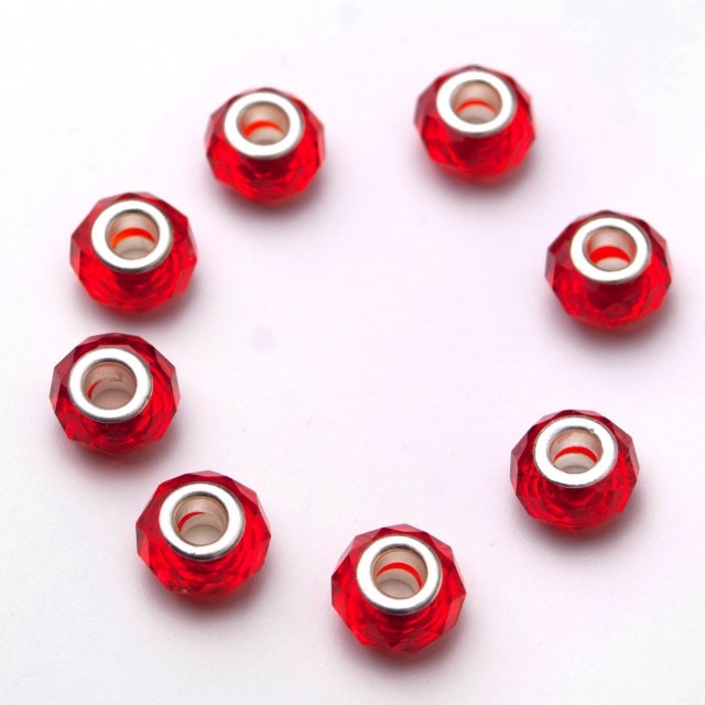 БУСИНА pandora, Siam, серебро