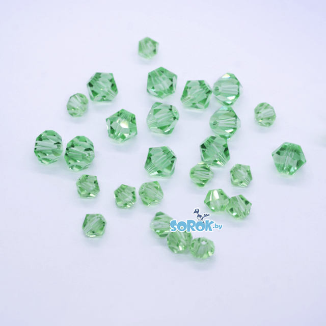 БИКОНУС, Peridot (Чехия), 5мм и 7мм