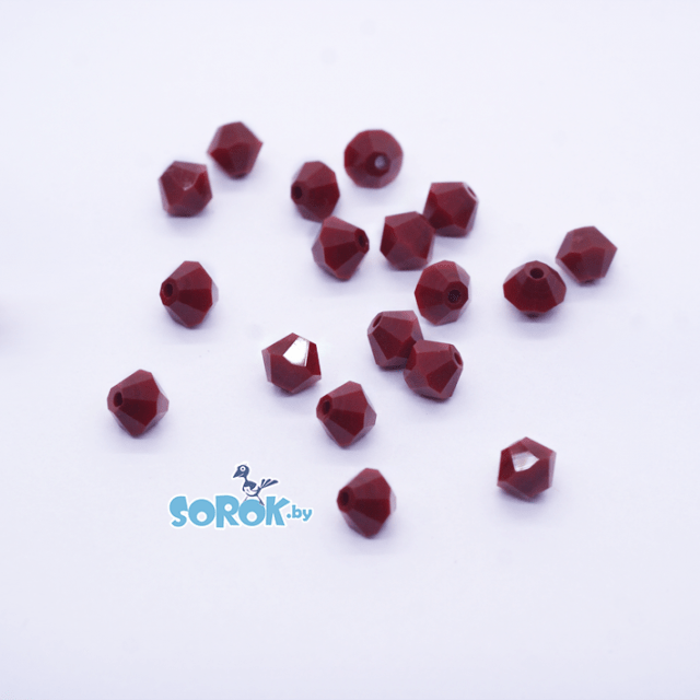 	БИКОНУС, Red (Чехия), 5 мм 