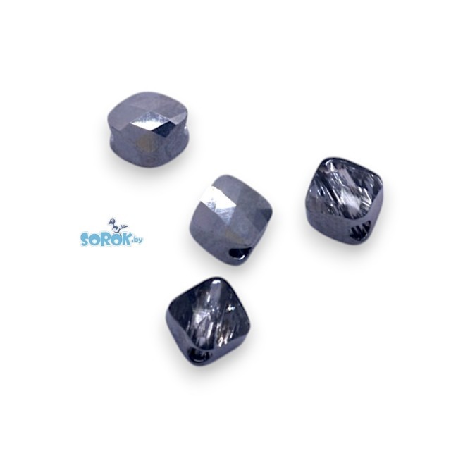 Бусина Swarovski 5054, Silver Night, 6мм