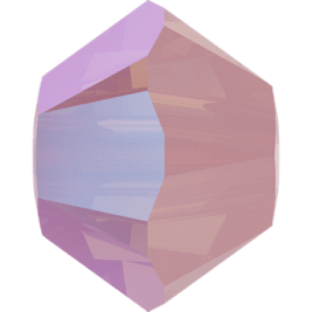 Бусина Swarovski 5328, Rose Water Opal Shimmer, 3мм