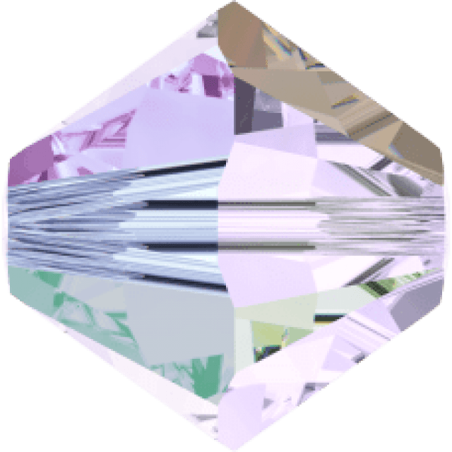 Бусина Swarovski 5328, Smoky Mauve AB2X, 4мм