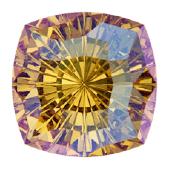 Кристалл в оправу Swarovski 4460, Light Topaz Shimmer