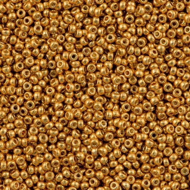 Бисер MIYUKI круглый Duracoat Galvanized Yellow Gold (4203) /5г