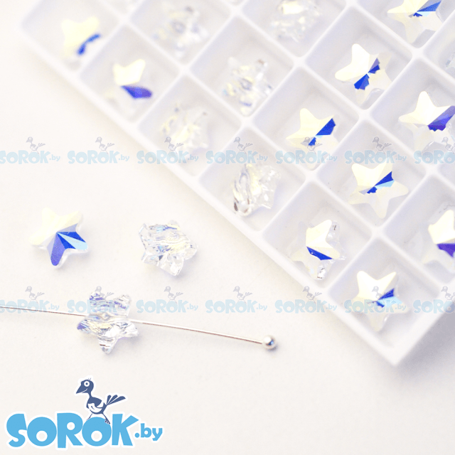 Бусина Swarovski 5714, Crystal Aurore Boreale