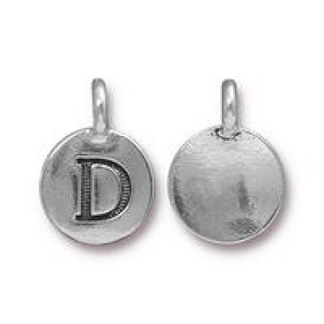 ПОДВЕСКА D, посеребренная