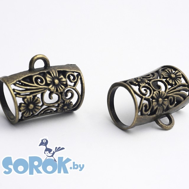 КОННЕКТОР, ажурна флора, бронза