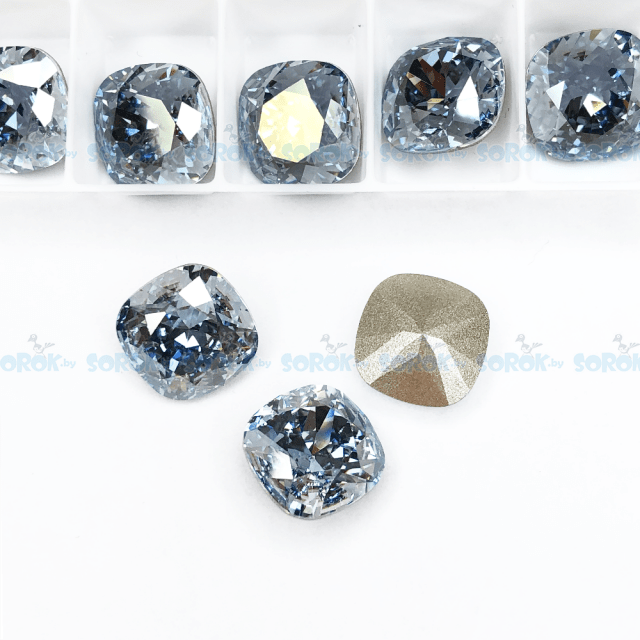 Кристалл в оправу Swarovski 4470, Crystal Blue Shade, 12мм