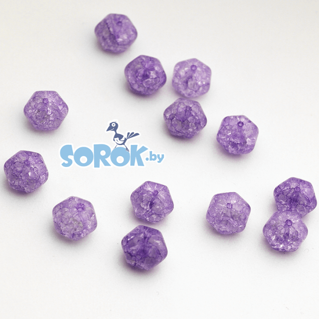 КРИСТАЛЛ синт. кракле с огр., Purple