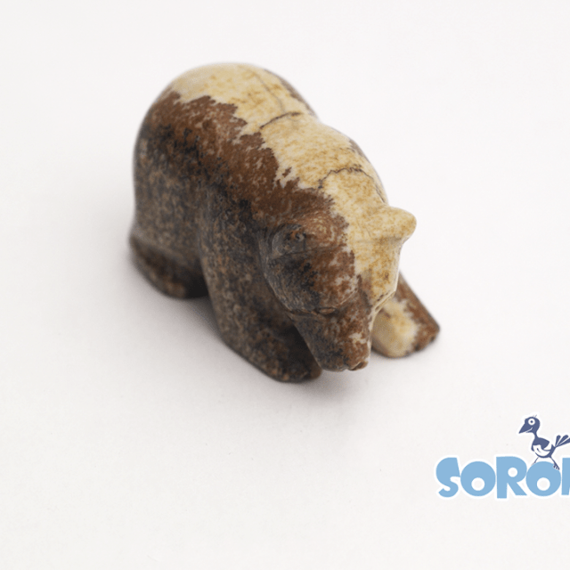 МЕДВЕДЬ из яшмы карамельной