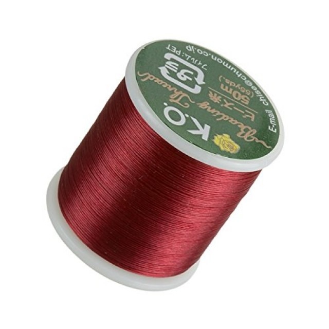 НИТЬ для бисероплетения K.O. Beading Thread nylon, Rad (06RD) /50м