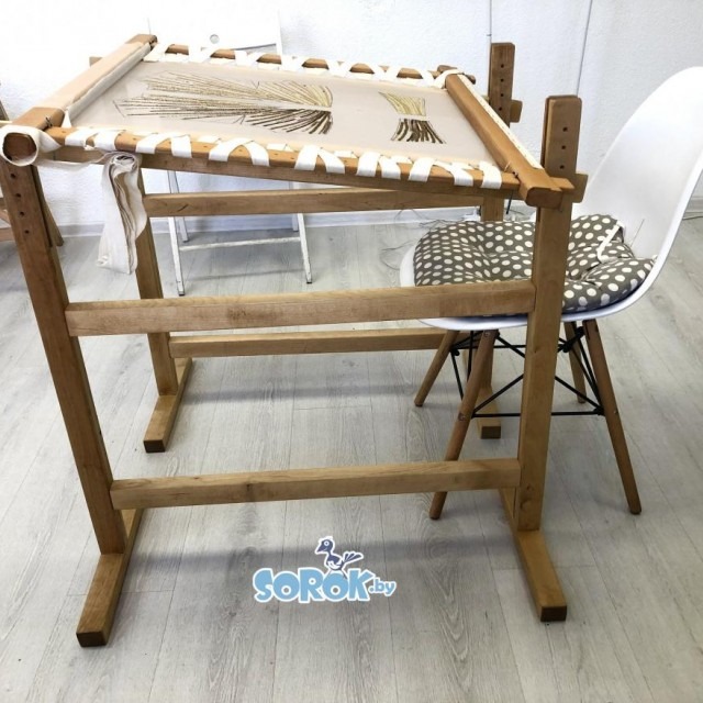 РАМА для вышивки, профессиональная, бук (70см)