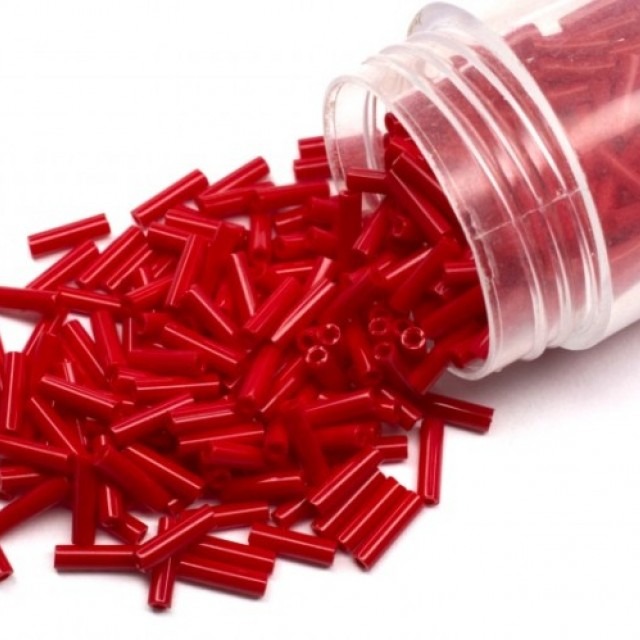СТЕКЛЯРУС MIYUKI, цвет 0408 Opaque Red (10г)