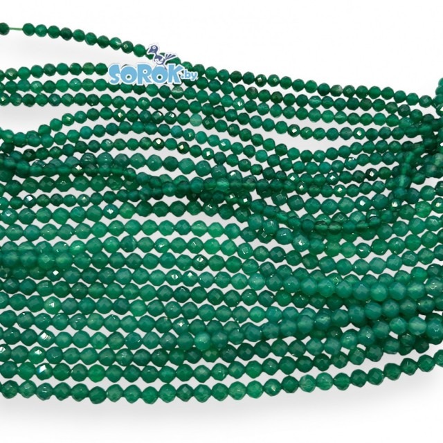 АГАТ зеленый, с ювелирной огр., кат. А