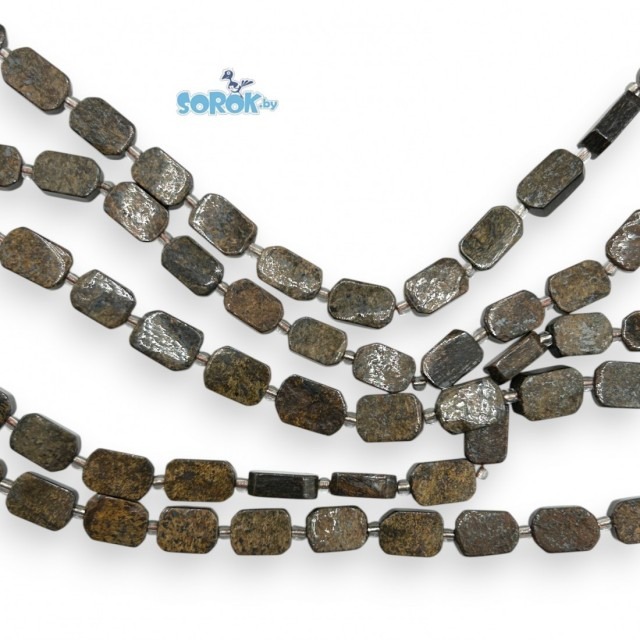 БРОНЗИТ, прямоугольник 12,5х8мм