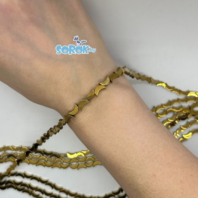 ГЕМАТИТ, полумесяц, золото