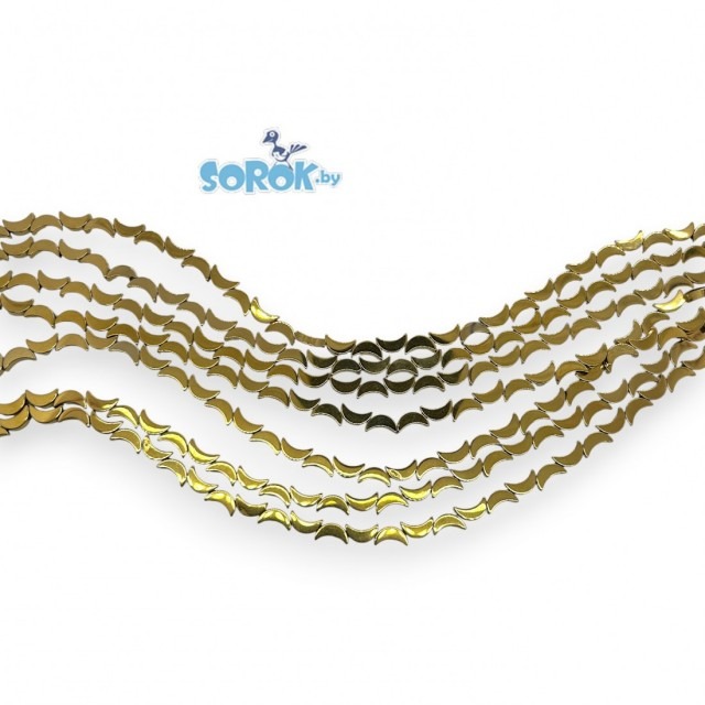 ГЕМАТИТ, полумесяц, золото