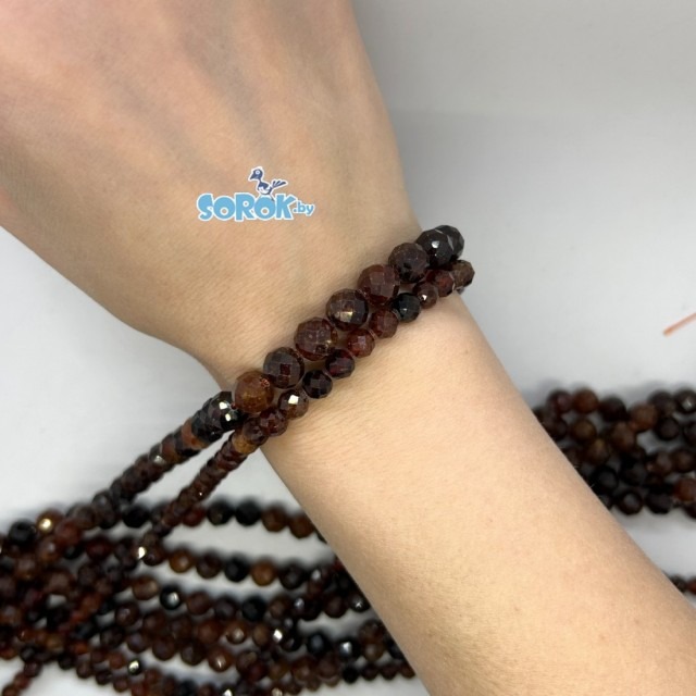 ГРАНАТ оранжевый с юв.огранкой 