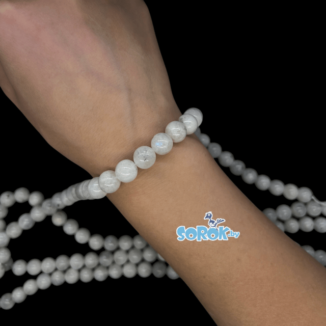 ЛУННЫЙ КАМЕНЬ индийский, кат. АВ +(10мм)