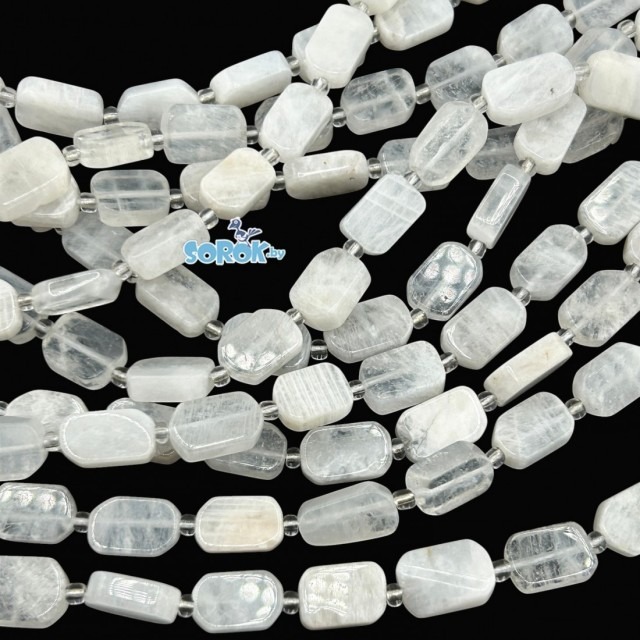 ЛУННЫЙ КАМЕНЬ, прямоугольник (13х8мм)