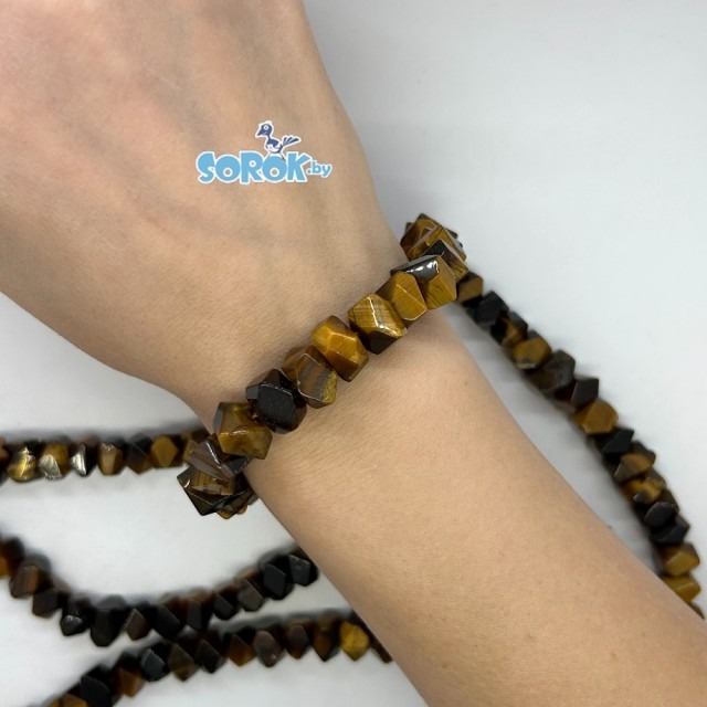 ТИГРОВЫЙ ГЛАЗ, ромбо, 7-9х11мм