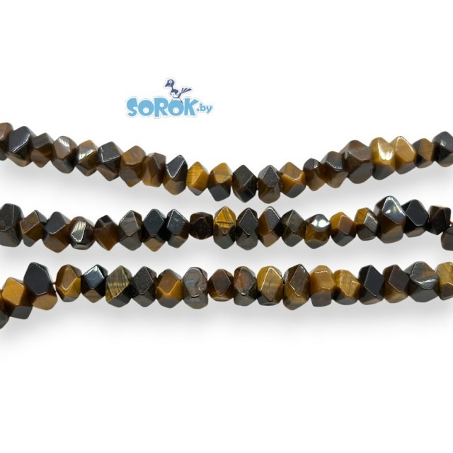 ТИГРОВЫЙ ГЛАЗ, ромбо, 7-9х11мм