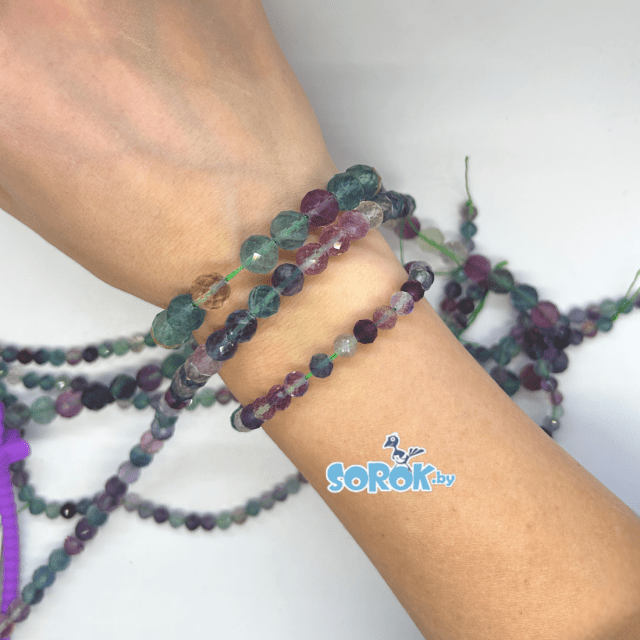 ФЛЮОРИТ радужный с юв.огранкой ФЛЮОРИТ радужный с юв.огранкой