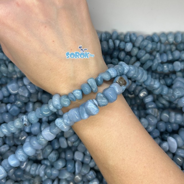 ОНИКС аквамариновый (тонировка), галька