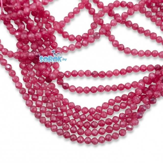 	ЦИРКОН с юв.огр, кат. А, Pink, 3мм