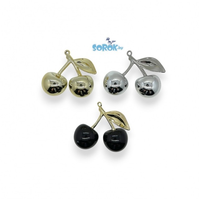 ПОДВЕСКА акрил, вишни, микс (60х72мм)