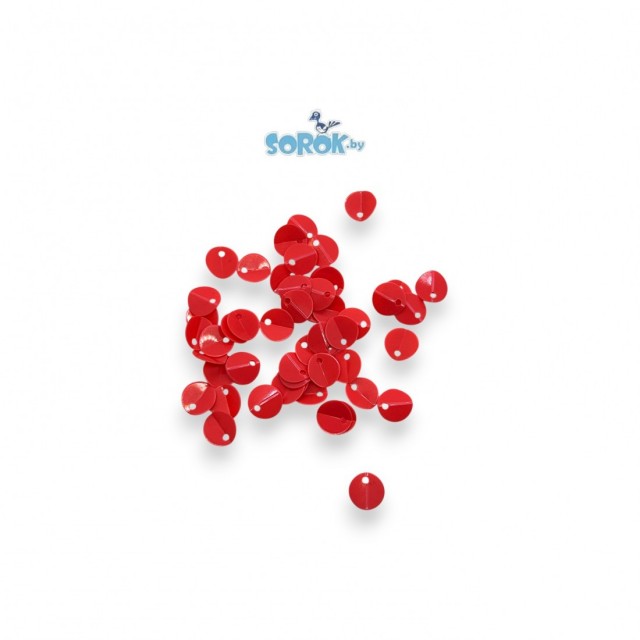 ПАЙЕТКИ, розовый неон (загиб) Р181 (Индия),8мм /10гр.