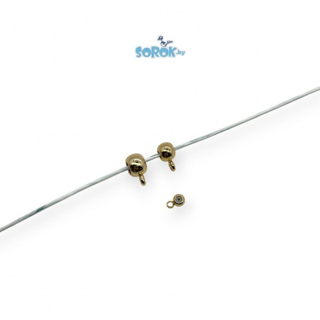 БЭЙЛ латунь, боченок с силиконовой вставкой, позолота 24К