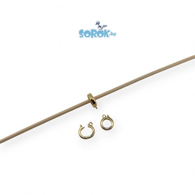 БЕЙЛ, кольцо, глянец, позолота 18К, разъемный, 11*15*4мм