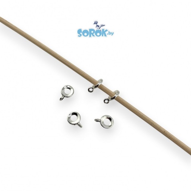 БЕЙЛ, бублик, цвет светлое серебро, 8х1,5мм