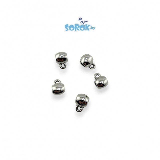 БЕЙЛ, желудь, цвет светлое серебро, 5х6мм