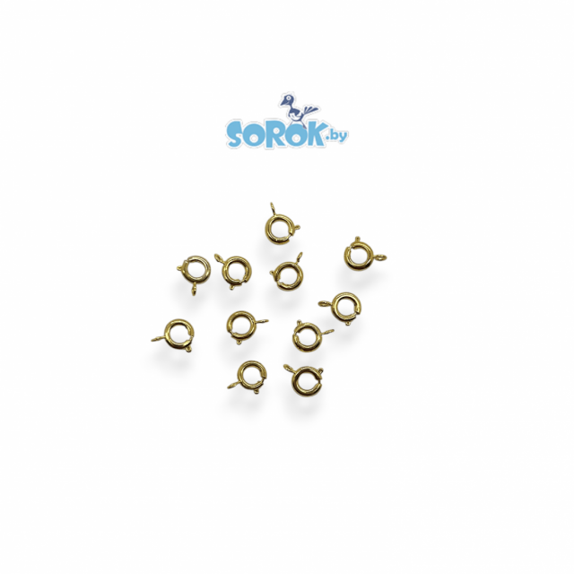 ЗАМОК ювелирный, цвет золото, 10 мм