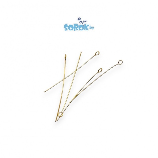 ПИНА петелька, позолота 24К, 40х0,5мм