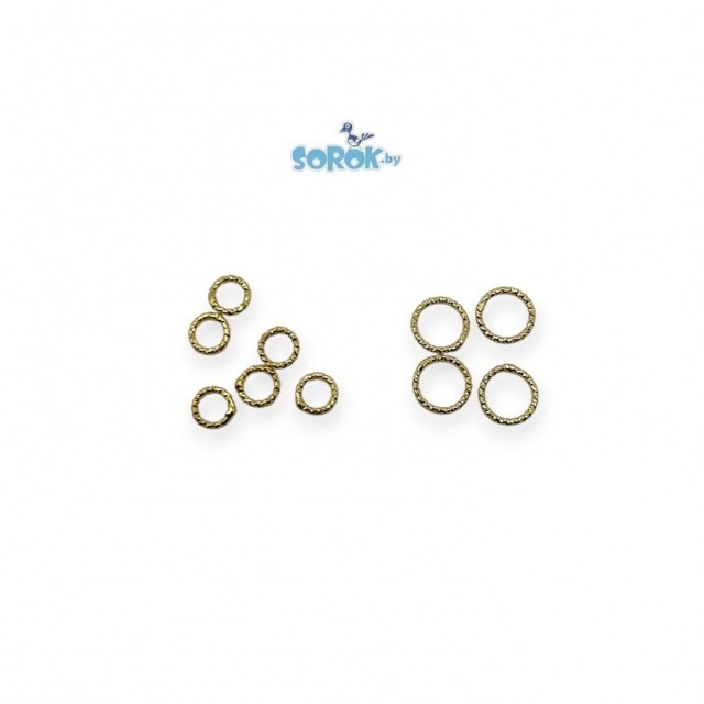 КОЛЬЦО неразъемное, ажур, позолота 18К