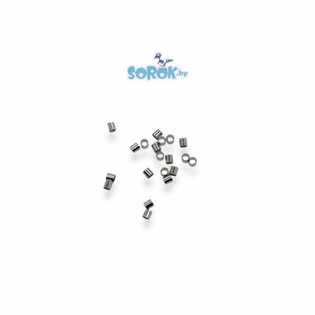 КРИМП, цилиндр, родий, 1,5мм КРИМП, цилиндр, родий, 1,5мм