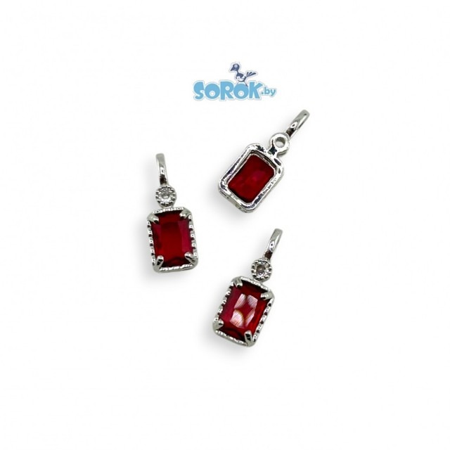 ПОДВЕСКА с цирконом Red, 