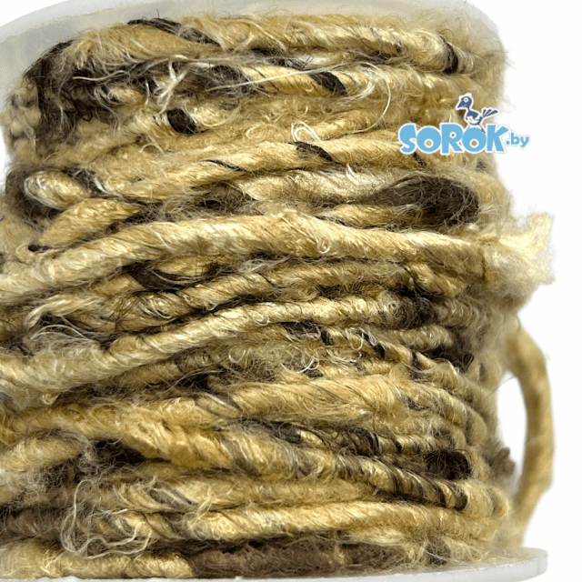 ШЕЛКОВАЯ нить, букле, Sand, 2-3мм