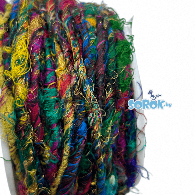 ШЕЛКОВАЯ нить, букле, Tropic Forest, 2-3мм