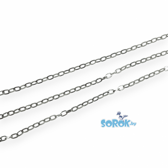 ЦЕПЬ овал, сталь (6х4мм) ЦЕПЬ овал, сталь (6х4мм)