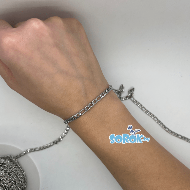 ЦЕПЬ картье комбо, сталь (7х4мм)