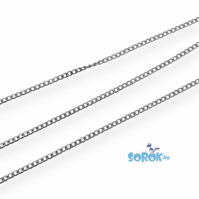 ЦЕПЬ картье, сталь (4,5х3мм)