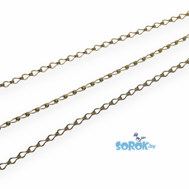 ЦЕПЬ павлин, сталь, цвет золото (9х5мм) ЦЕПЬ павлин, сталь, цвет золото (9х5мм)