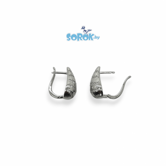 СЕРЬГИ родированные 20мм