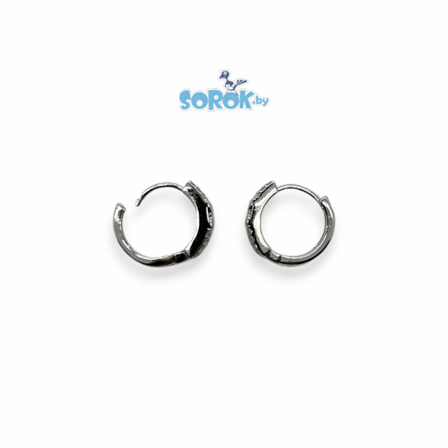 СЕРЬГИ родированные Ida 15мм
